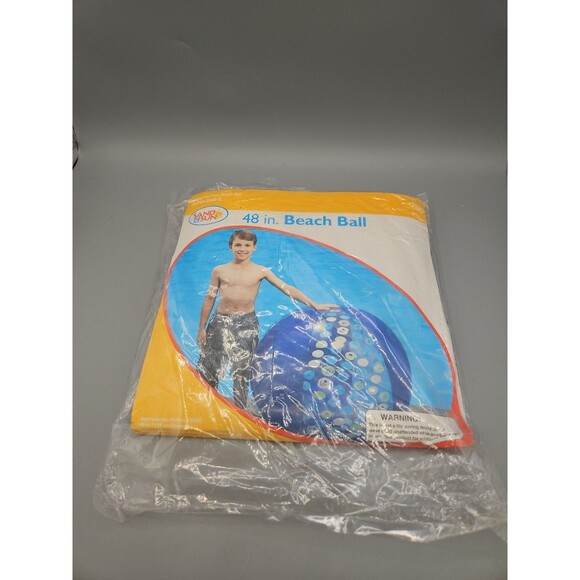 Sand N Sun 48" Inflatable Beach Ball Jumbo Blue M-PO2-0043-C - Picture 1 of 6
